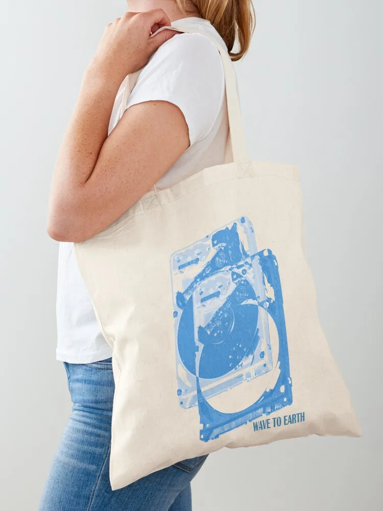 

Wave to earth original Tote Bag bags luxury women Beach bag tote bags men custom fabric bag