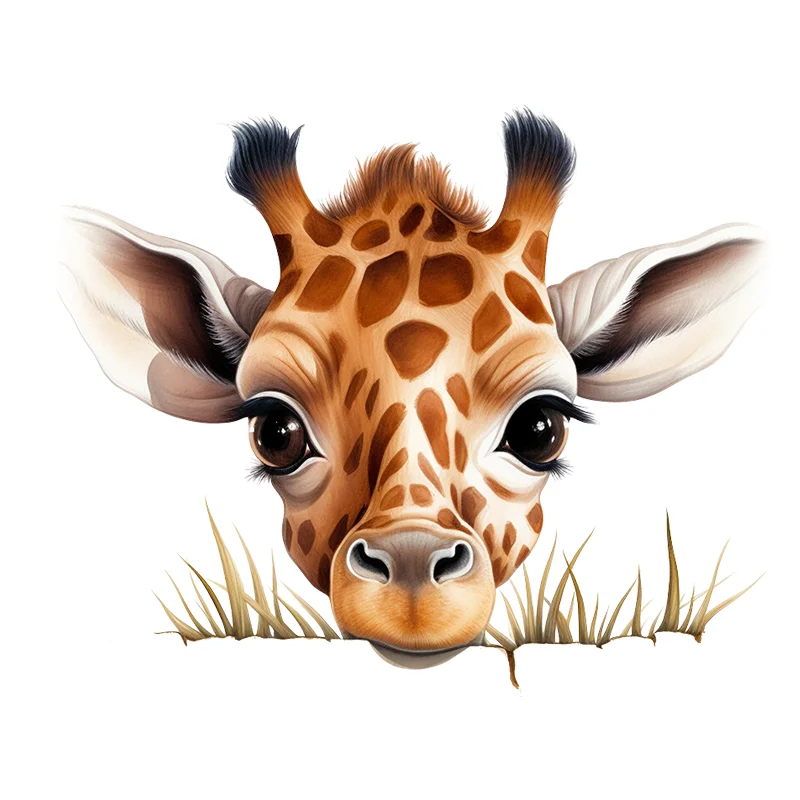 

90975# Cute Baby Giraffe Toilet Stickers, Bright Bathroom for Home Decoration, Vinyl Decals, Art Wall Paper, Outdoor Indoor Use