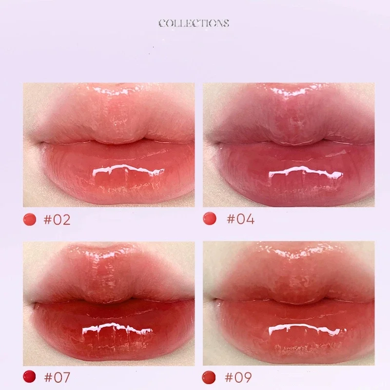 ジュディドール リップスティック ウォーターミラー リップグレイズ クリスタルレッド ジェリー 透明 保湿 長持ち リップグロス クリア ビューティーメイク