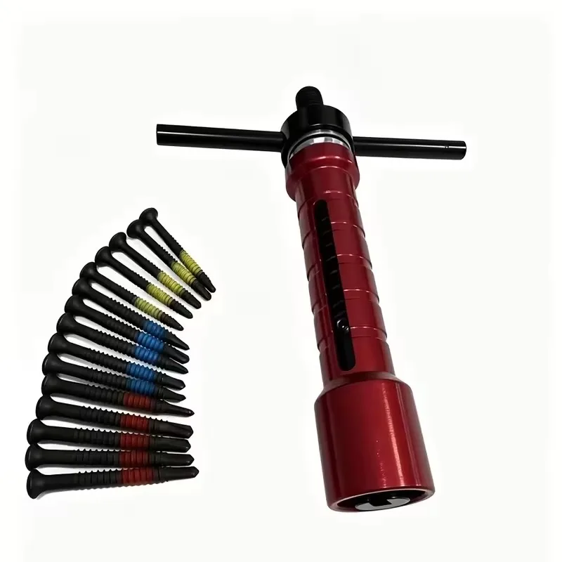Key Cylinder Lock Puller, Lock Claw Puller Group, Crank Broken for Disassembly, Replace Locksmith Tool with 4.2/4.8/5.5mm Screws