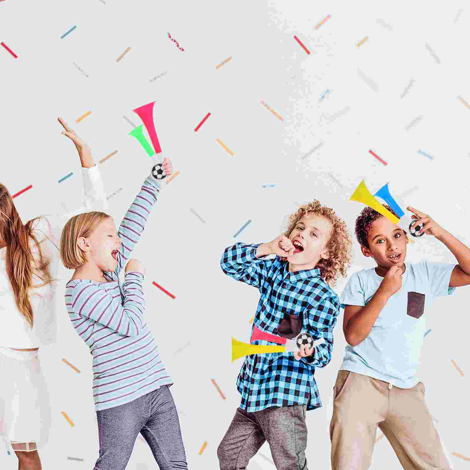 10 Pcs Party Trumpet Trumpet Air Horn Noisemakers Football Jesus Event Horns Handheld Toys Plastic Pump Sports Child