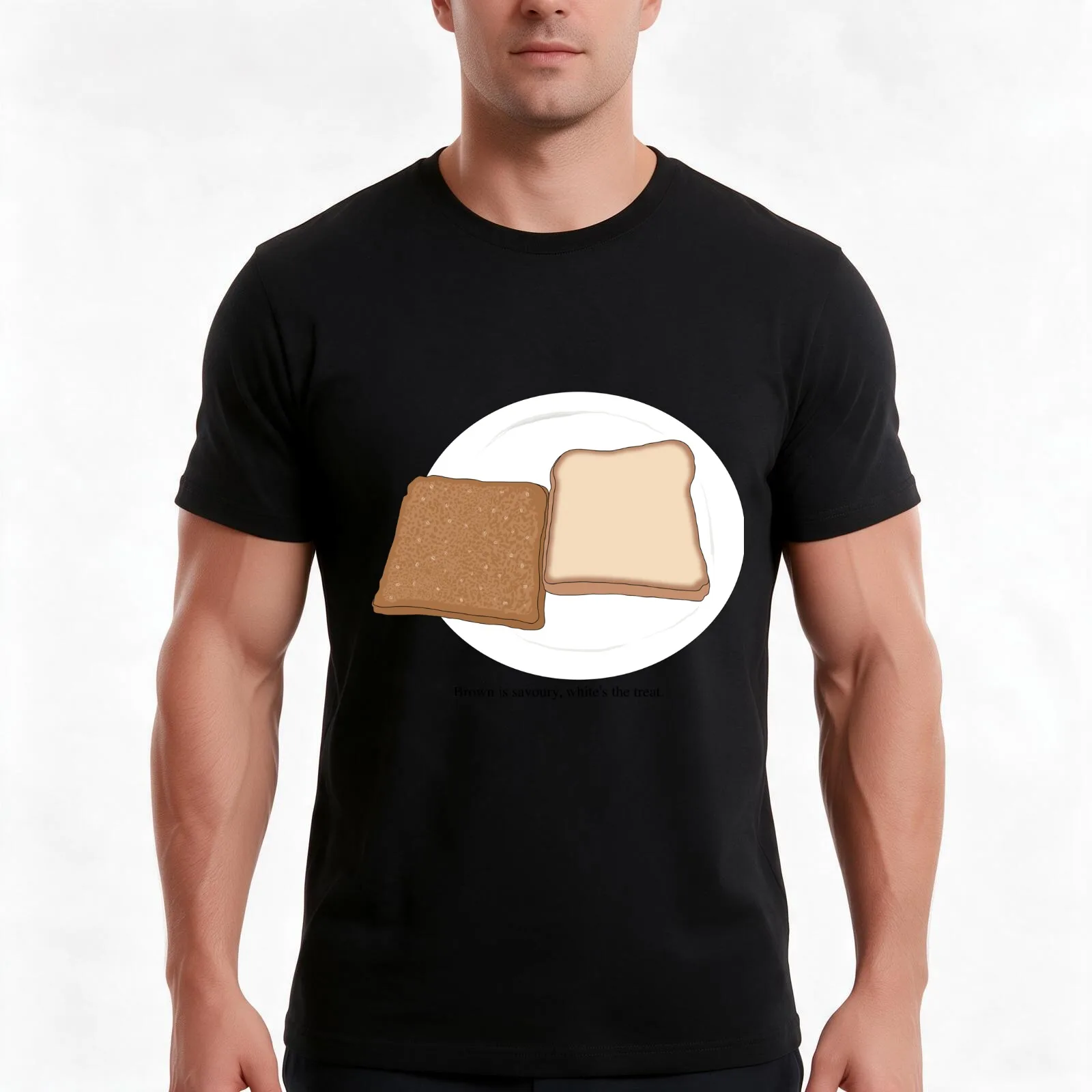 Mark Corrigan: Brown is Savoury, White's the Treat. Men T Shirt cotton t shirts high quality
