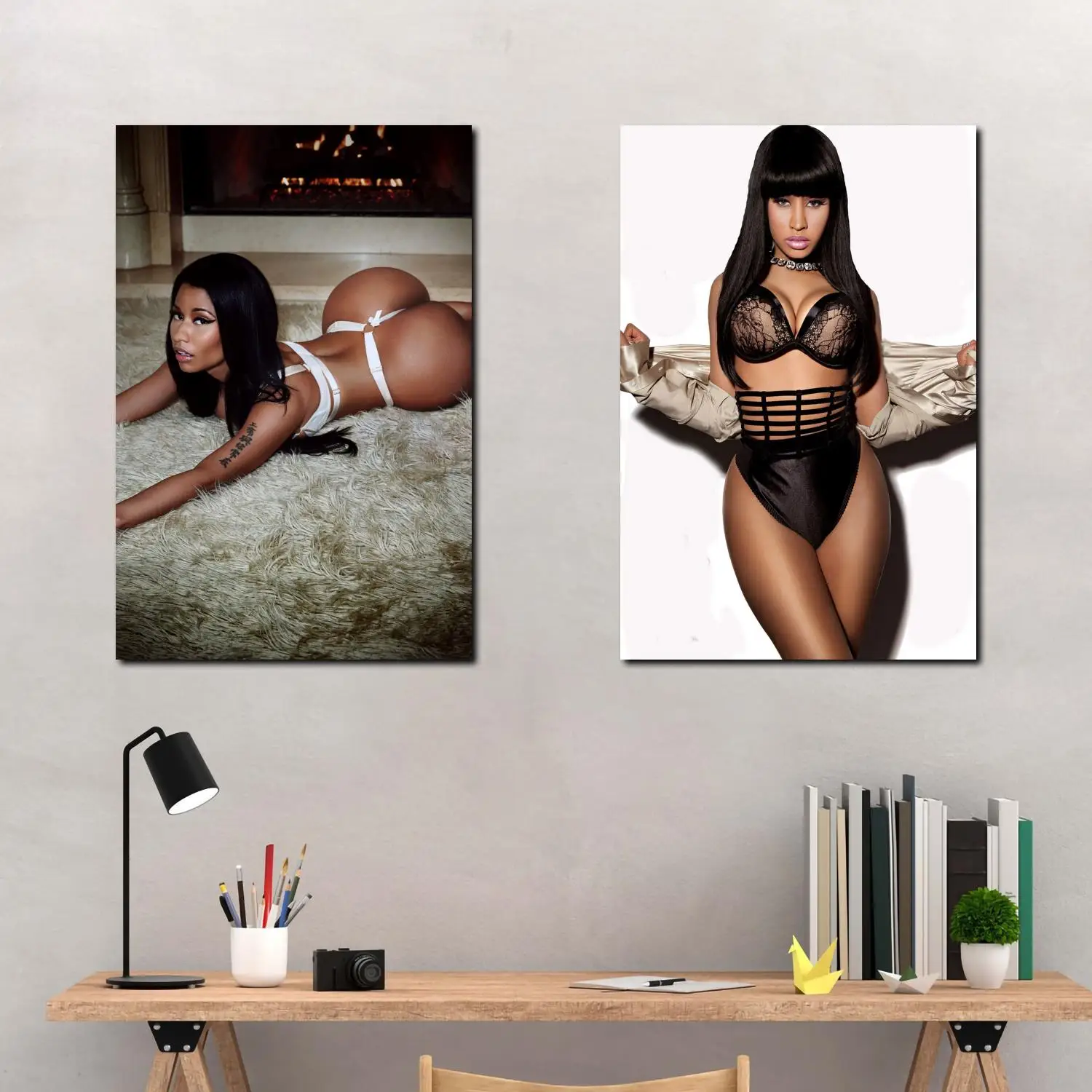 Nicki Minaj American Rapper Music Canvas Art Poster and Wall Art Picture Print Modern Family bedroom Decor Posters