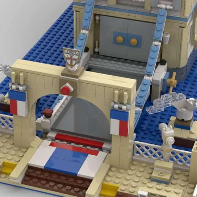 アーバンストリートビューシリーズ Moc ビルディングブロックモジュラータワーブリッジモデルテクノロジーレンガ DIY アセンブリビルドおもちゃホリデーギフト