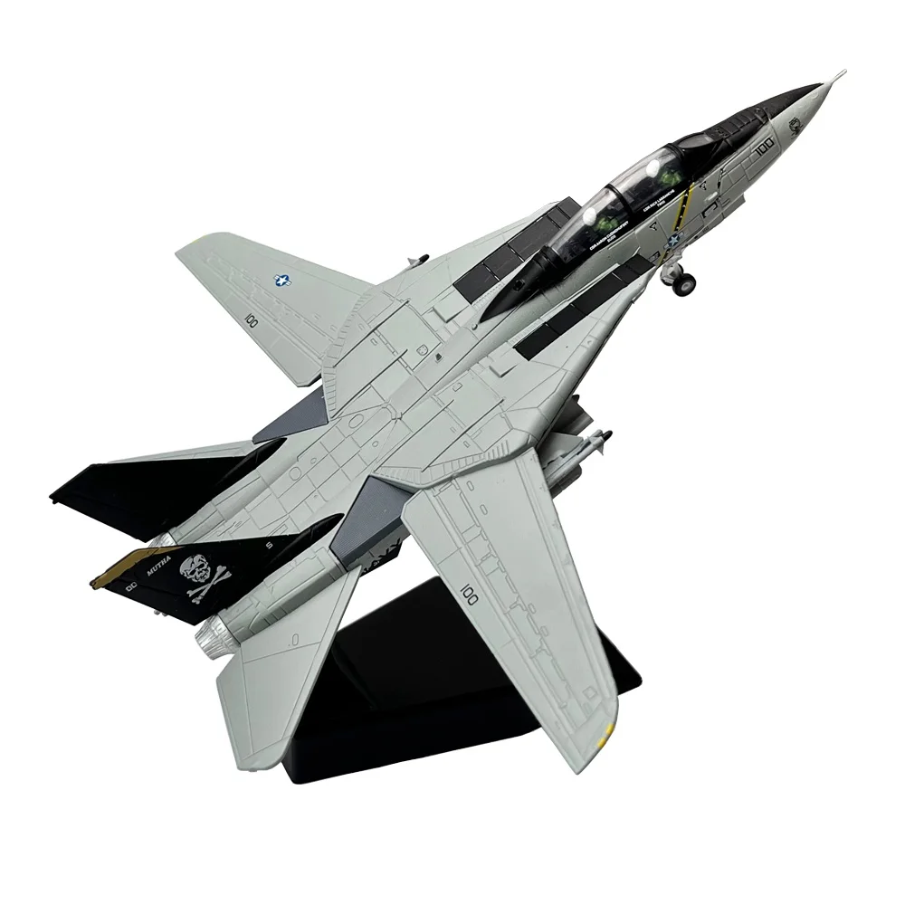 1/100 Schaal US Grumman F-14 F14 Tomcat Bombcat Vechter Diecast Metalen Vliegtuig Vliegtuig Vliegtuigen Model Kinderen Speelgoed Collectie Gift