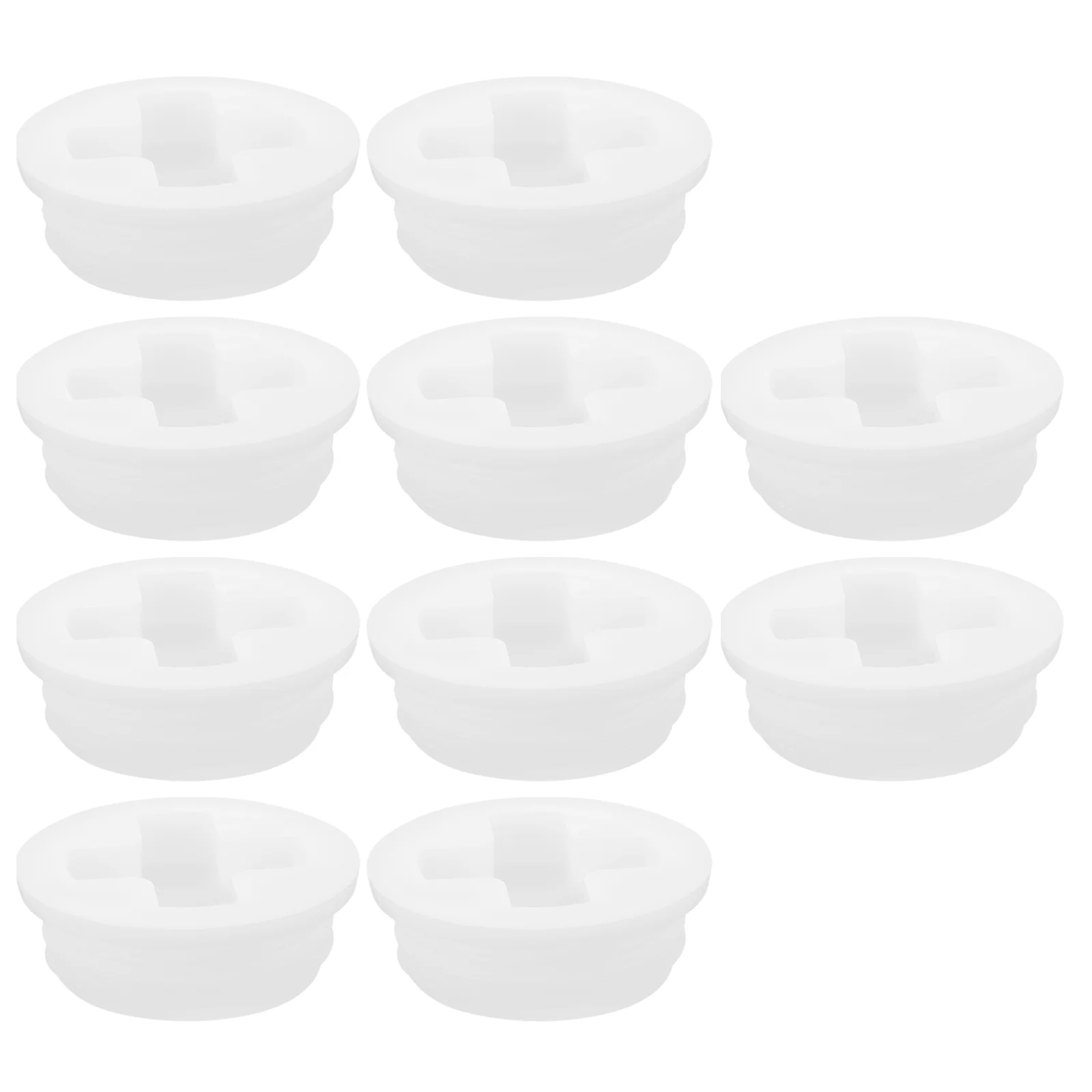 10 Pcs Plastic Bucket Dust Cover Threaded Jug Lids Gallon Caps Thicken Drum Sealing