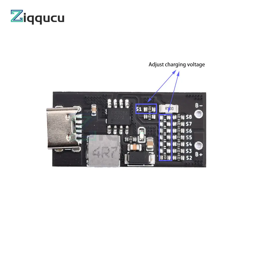 Type-C USB 5V DC CJC5288 Fixed Voltage Power Trigger Module DC 5V 500mA CN3085 Terminal Interface Battery Charging Board Module