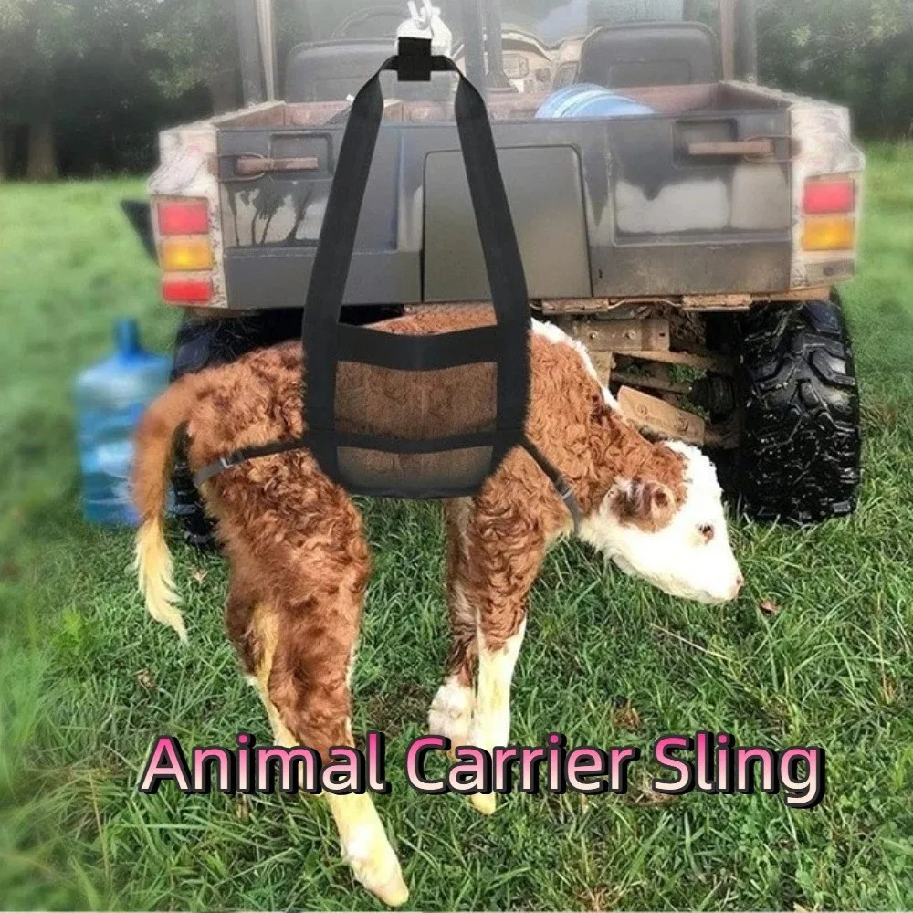 

Регулируемый слинг для взвешивания телят, усиленный сетчатый переносной слинг для животных, дышащий, удобный ремень для взвешивания скота
