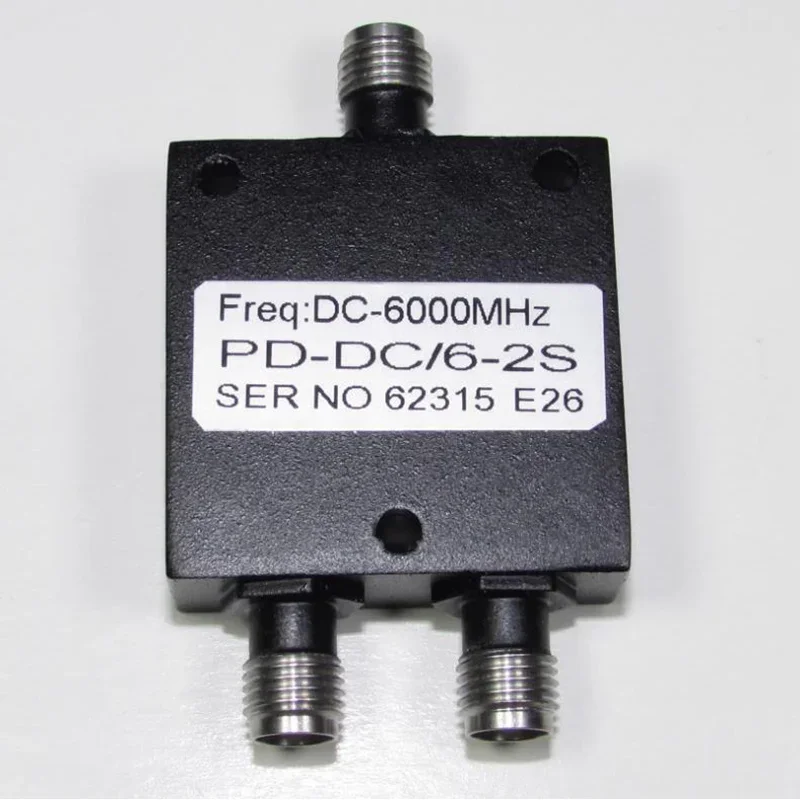 

PD-DC/6-2S SMA RF Microwave 2-way Resistance Power Divider DC-6GHz 2W