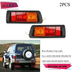 ZUK 2PCS Rear Bumper Fog Light Reflector Lamp For LAND CRUISER PRADO 90 Series 2700 3400 1992 1993 1994 1995-2004 LC90 FJ90 FJ95
