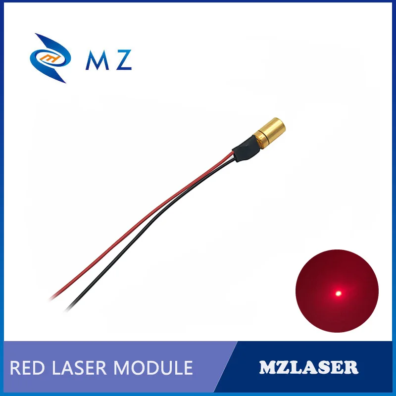Mini 6mm Red Dot Laser Module 635nm 10mw APC Drive Type CW Industrial Grade Dot Laser for Circuit Model