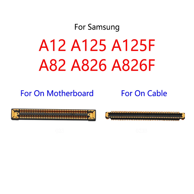 100PCS/Lot For Samsung Galaxy A12 A125 A125F A125DS A82 A826F LCD Display Screen FPC Connector Port On Mainboard/ Flex Cable