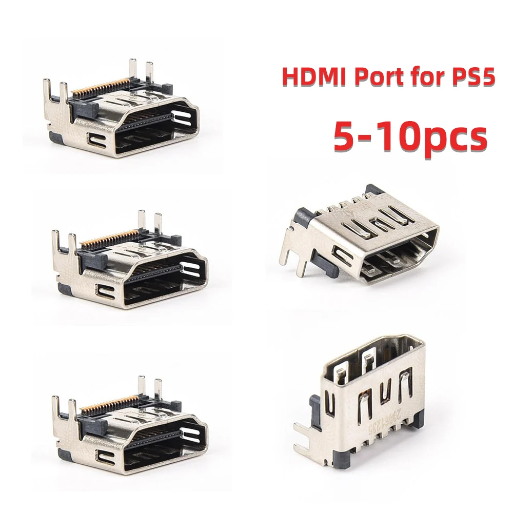 5/10pcs HDMI Port Replacement for PS5 Console Socket Interface Connector Original New Repair Part