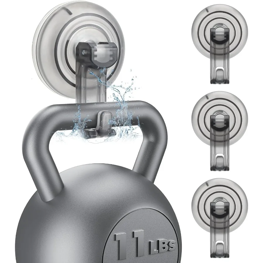 Sr السنانير شفط كأس الثقيلة شفط كأس لا هلام السنانير مقاوم للماء للحمام Sr زجاج الباب النوافذ المطبخ معلقة ما يصل إلى 11 #1