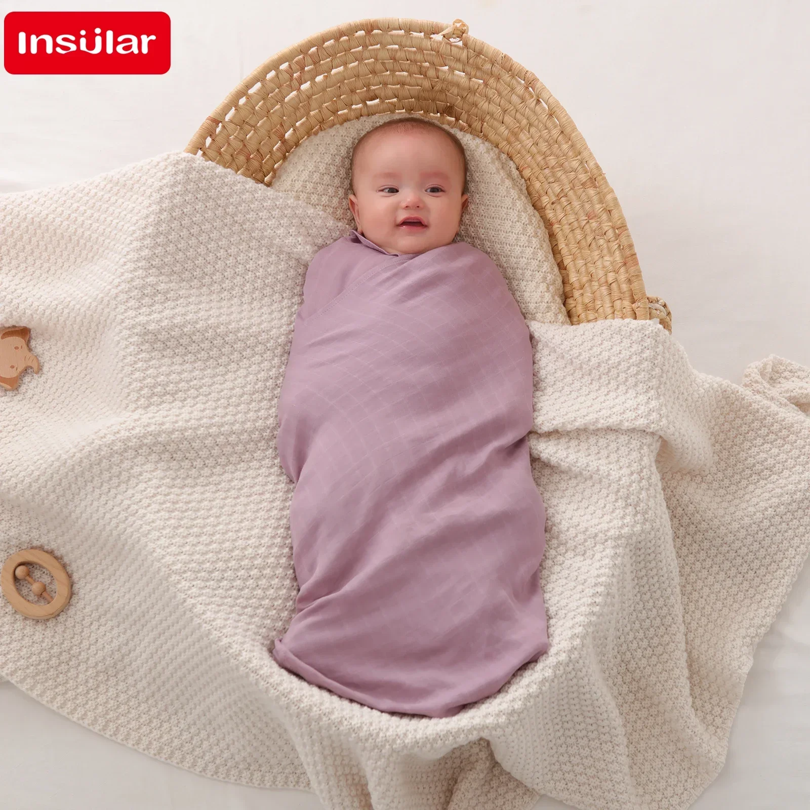 120*120cm Muslin 70% Bamboo Baby Blanket Soft Newborn Blankets 2 Layers Bath Gauze Infant Swaddle Wrap Sleepsack Stroller Cover