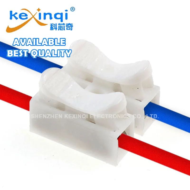 (20pcs) CH-2 CH-3 Spring Wire Quick Connectors Electrical Crimp Terminals Block Splice Cable