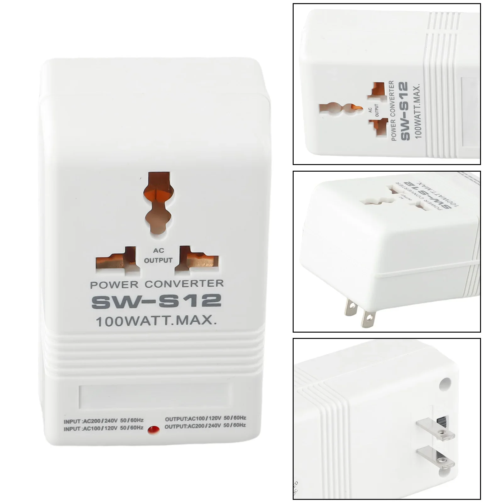 Step UP OR Down  Converter Transformer 100W 110V/120V To 220V/240V+EU Adapter Bidirectional Converter Power Transformer 100W view 3