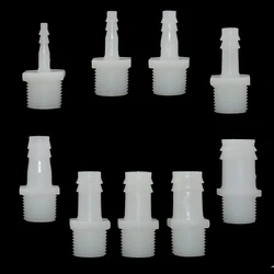 Mangueira de plástico Barb Connector, PVC Water Pipe Fittings Acoplador, 1 em, 2 em, 4mm, 6mm, 8mm, 10mm, 12mm, 14mm, 16mm, 18 milímetros, 20 milímetros