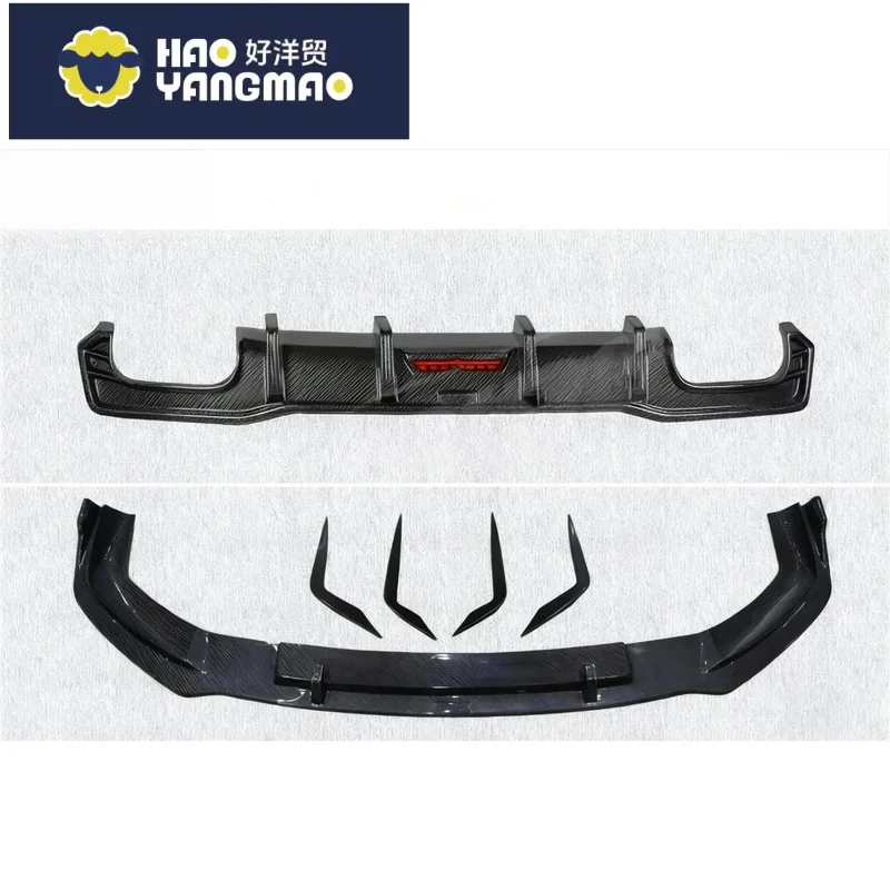 Suitable for TD- Upgrade Carbon Fiber Body Kit Audi S7/A7 C8 2019-IN Bumper Front Lip Duck-Style Rear Diffuser