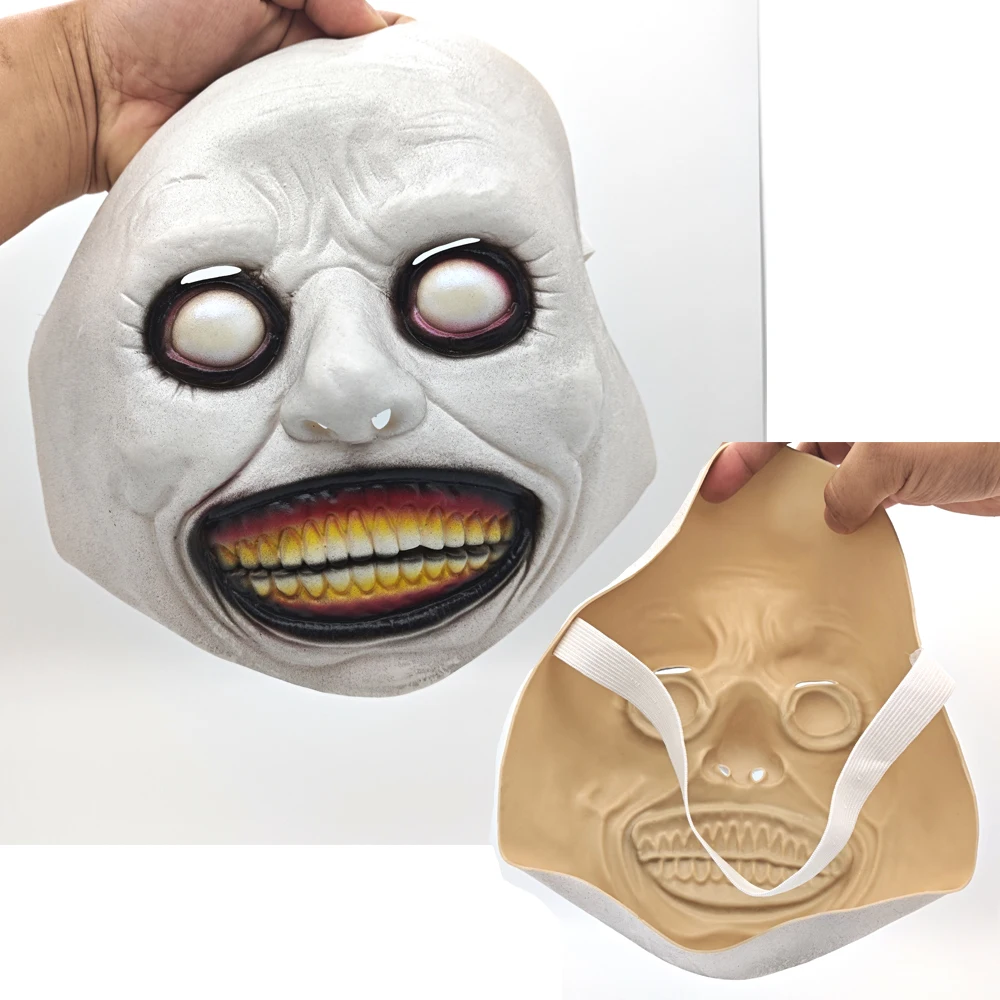 Masque d'Halloween effrayant Démons souriants Masques d'horreur Le mal Cosplay Accessoires Fête Mascarade Masque d'Halloween Accessoire de vêtements