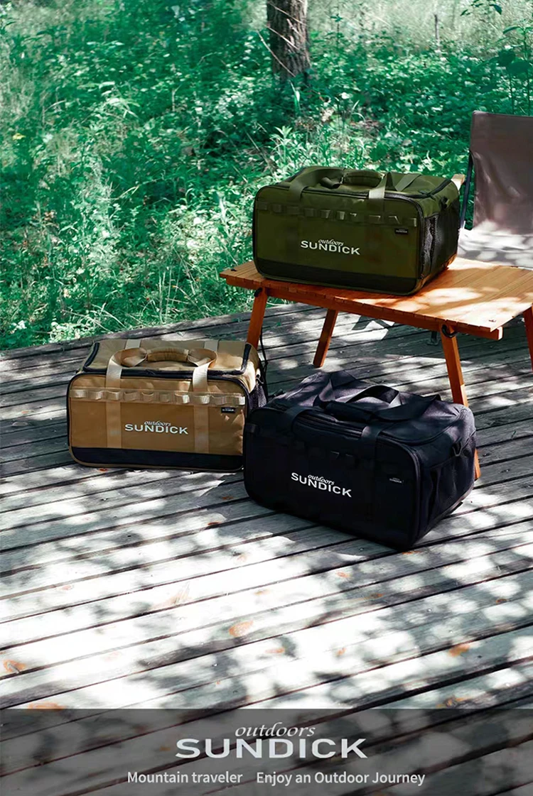 Outdoor-Camping-Picknick-Aufbewahrungstasche mit Fächern für Schüsseln, Teller, Stäbchen, Löffel - 3 Farben Verfügbar – Detail 10
