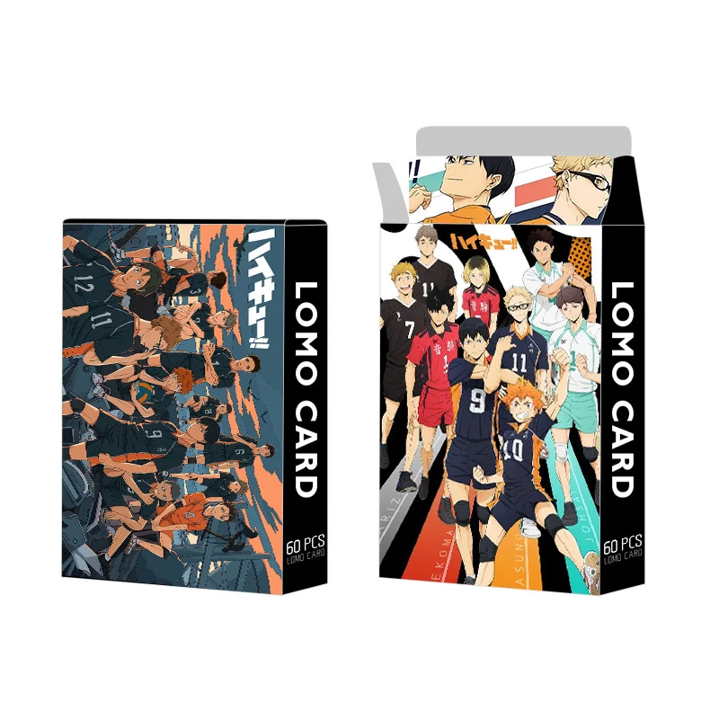 60pcs/Set Anime Haikyuu!! Figures Card Hinata Shoyo Photo Cards LOMO Card Photocard for Fans Collection Birthday Christma Gift