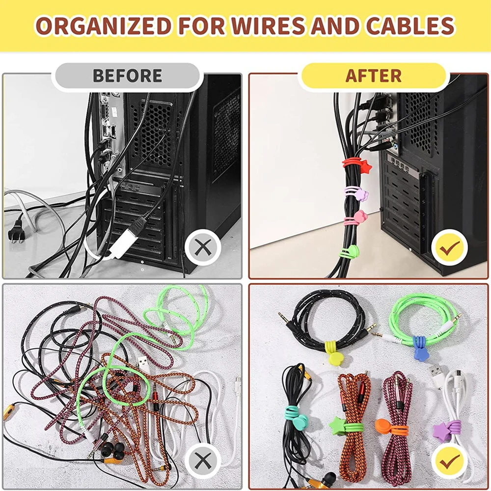 Magnetic Cable Ties,8 Pack 7.2\