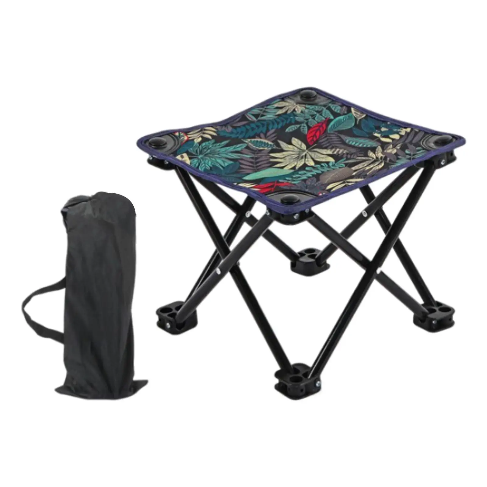 Folding Stool Foot Stool Ultralight Camping Chair Foot Stool Foldable Footstool for Walking Hiking Picnic Barbecue Backpacking