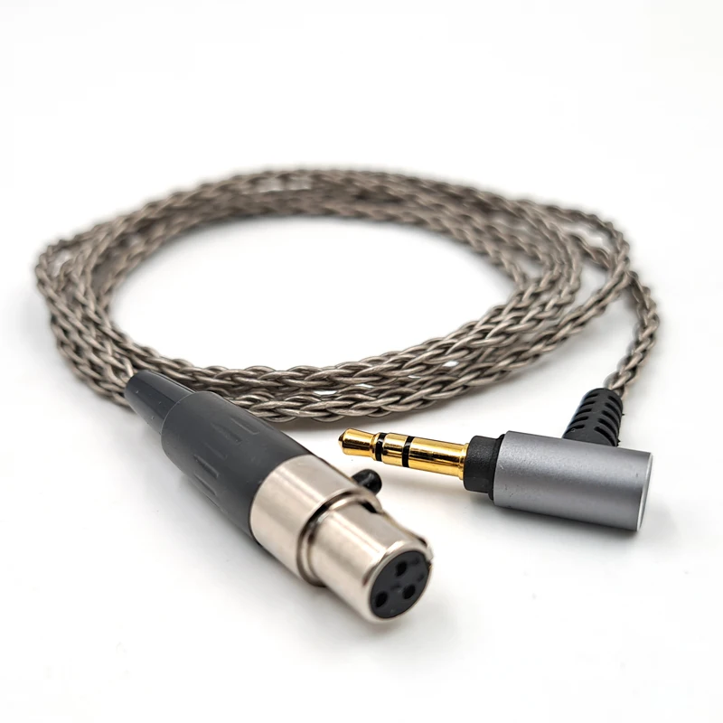 For AKG Q701 K240S Headphone cable K175 K245 K275 XLR mini xlr 3-pin K371 K712 single crystal copper silver plated cable[6Core]