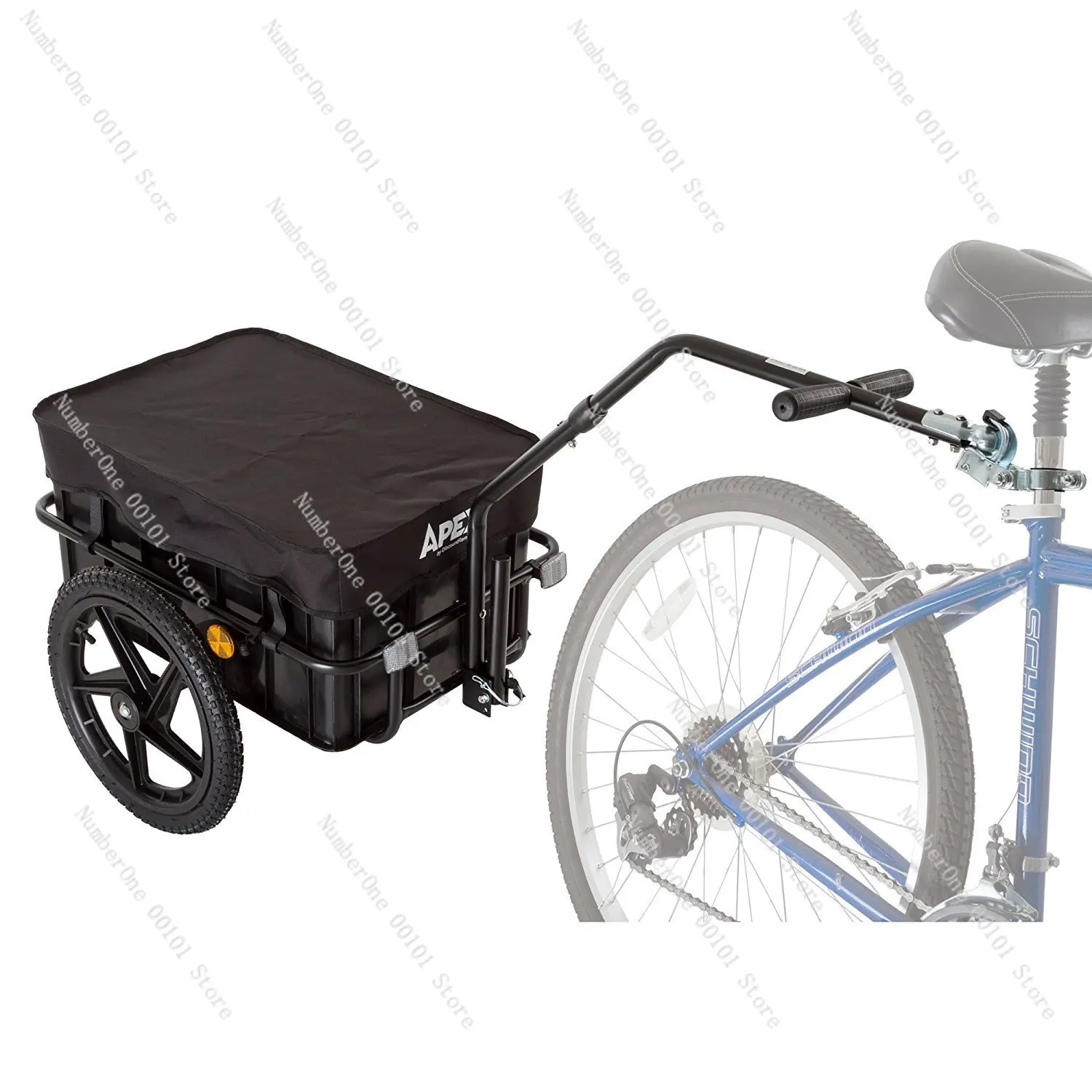 Bicycle trailer rear hanging mountain bike trailer camping stylecycling trailer cycling travel truck carrying cargo steel