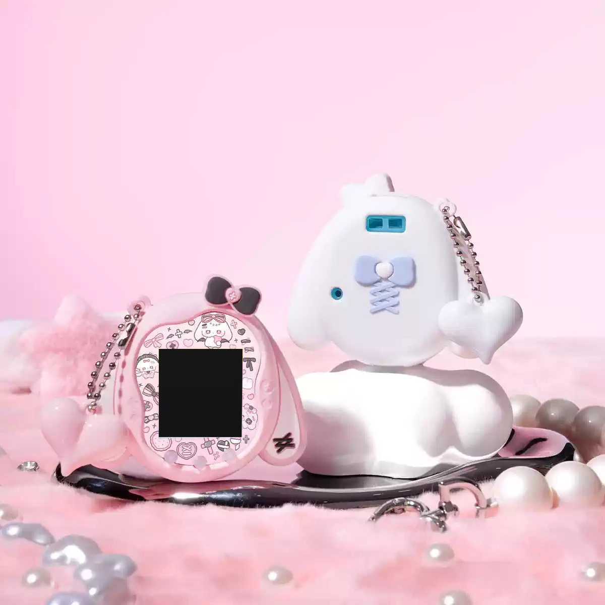 capa-protetora-de-silicone-macia-com-desenho-de-coelhinho-e-corrente-de-amor-para-tamagotchi-uni-acessorio-de-protecao