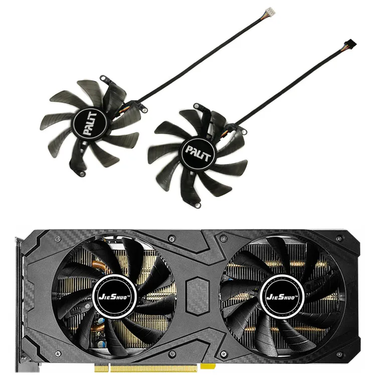 TH9215S2H-PAA01 ,그래픽 카드 선풍기, PNY GeForce RTX 3060 Ti 8GB XLR8 Gaming REVEL,PNY RTX3060 Ti 8gb, FY09015M12LPA, 2PCs/세트