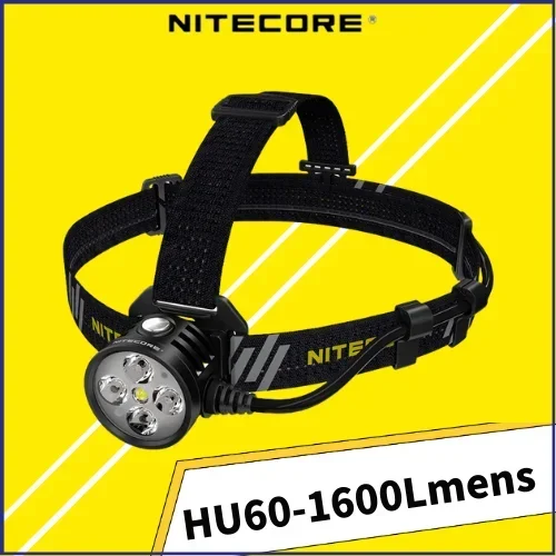 

NITECORE HU60 USB Powered Elit Headlamp 1600 lumens Wireless Electronic Focusing Headlight With Remote Control Wristband