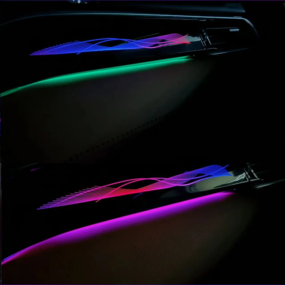 Nuova luce ambientale interna per auto a LED per Toyota Camry Generation 8 2018-2023 Lampada d'ambiente a colori magici dinamici a nastro APP contr