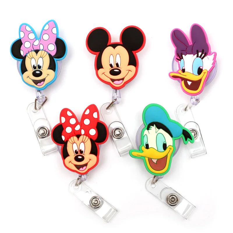 Interesting Mouse And Duck Retractable Badge Reel For Nurse Doctor Card Holder Office & Hospital Supplies Boy & Girl Name Card