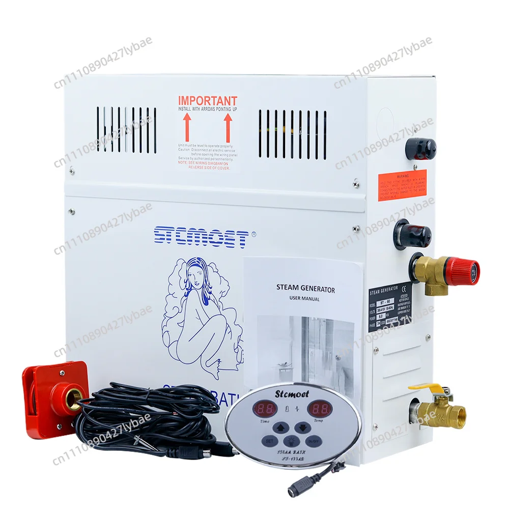 3/4.5/6/9KW 220/380V Steam Generator For Sauna Room Bath Shower Power Home Heater SPA Digital Controller view 6