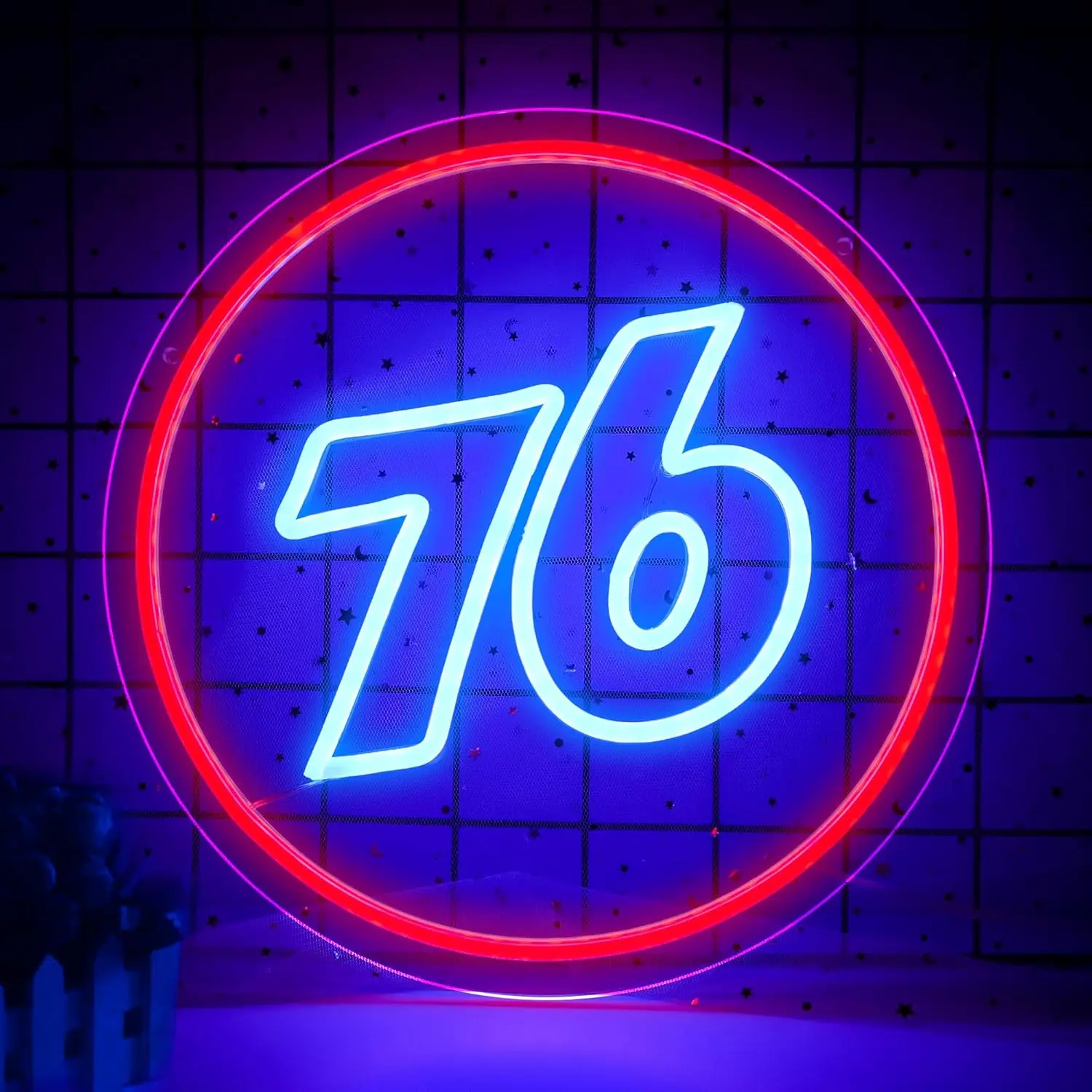 

76 Gasoline Neon Sign Art Wall Light LED Neon Light for Garage Auto Repair Shop Gaming Room Bedroom Decoration Gift Night Light