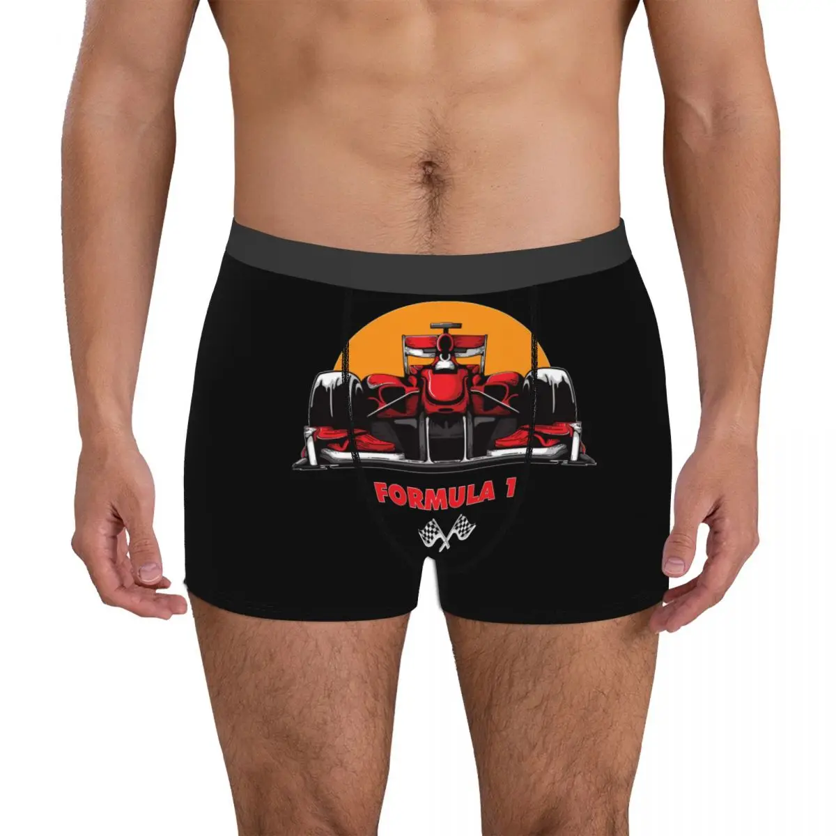 Panties Formula 1 Racing Sunrise 8 Exotic Men's Boxer Briefs Cute Funny Novelty Autumn Wearable