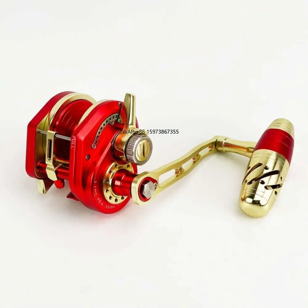 

Slow Jigging Reel Saltwater High Speed Gear Ratio 6.3:1 JM 300 Overrhead Boat Jigging Fishing Reel