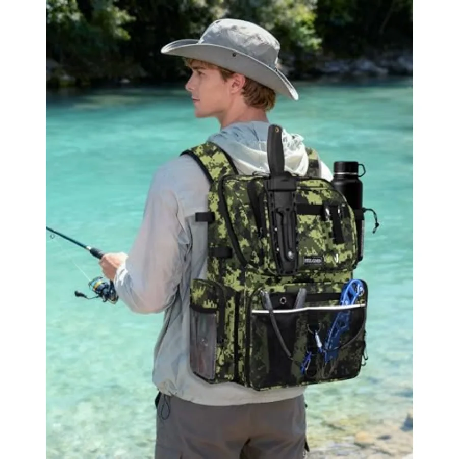Fishing Backpack with Rod Hold - Fishing Equipment recensione e prezzo