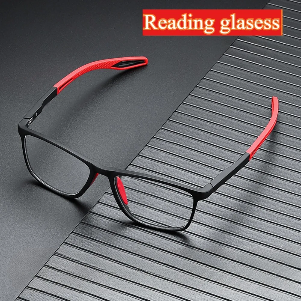 Anti-blue Light Reading Glasses Ultralight TR90 Sport Presbyopia Eyeglasses Women Men Far Sight Optical Eyewear Diopters To +4.0