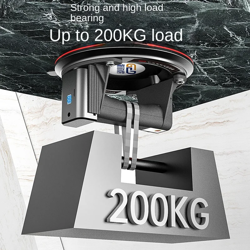 2022 NEW 4000mAh Electric Vacuum Suction Cup for Glass Tile Strong 200kg Bearing Capacity 8 Inch Industrial Sucker with Air Pump