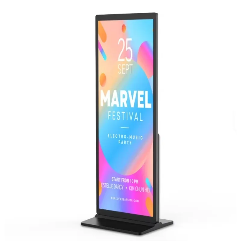 Commercial 69 Inch Full Color LCD Advertising Machine Touch Screen 16:9 Aspect Ratio SDK Enabled Anti-Glare Coating Graphics