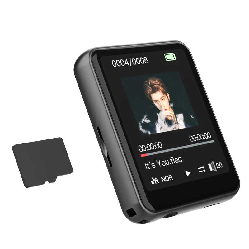 RUIZU mini metal Bluetooth MP3 player built-in speakers full screen touch-screen radio recording e-book video playback