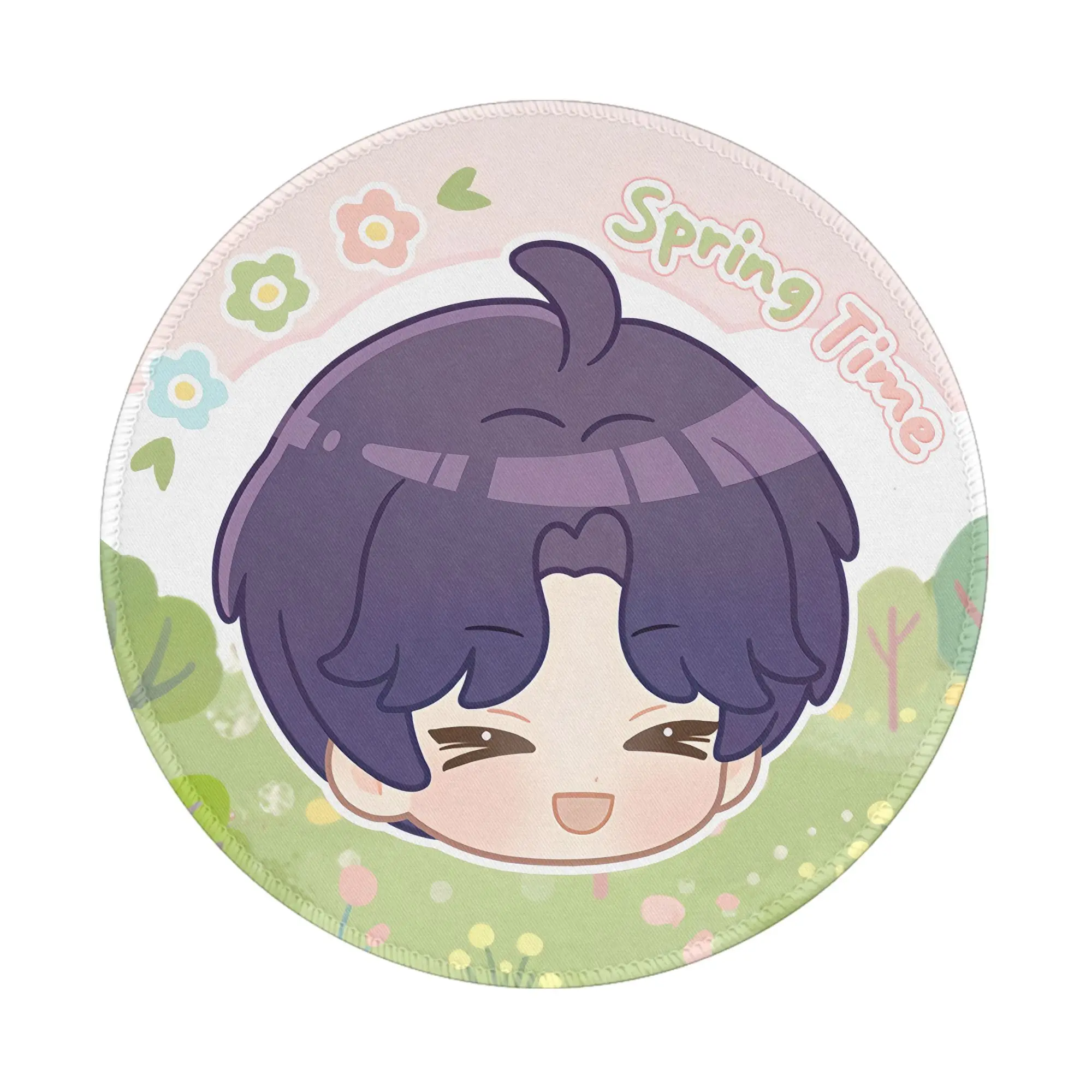 

Love and Deepspace Round Mini Mouse Pad Rug Anti-slip Mat Desktop 8in Game Computer Mat Gaming Rubber Mouse Mat