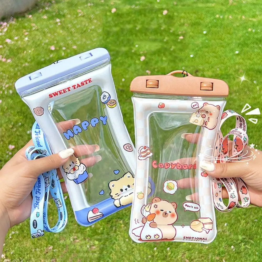 Polyester Capibala Mobile Phone Lanyard Anti Lost Loss Prevention Y2K Mobile Phone Charms Wider Cartoon Capybara Phone Pendant