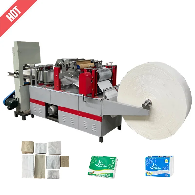 High Speed Restaurant Napkin Folding Machine Z Fold Napkin Tissue Paper Making Machine