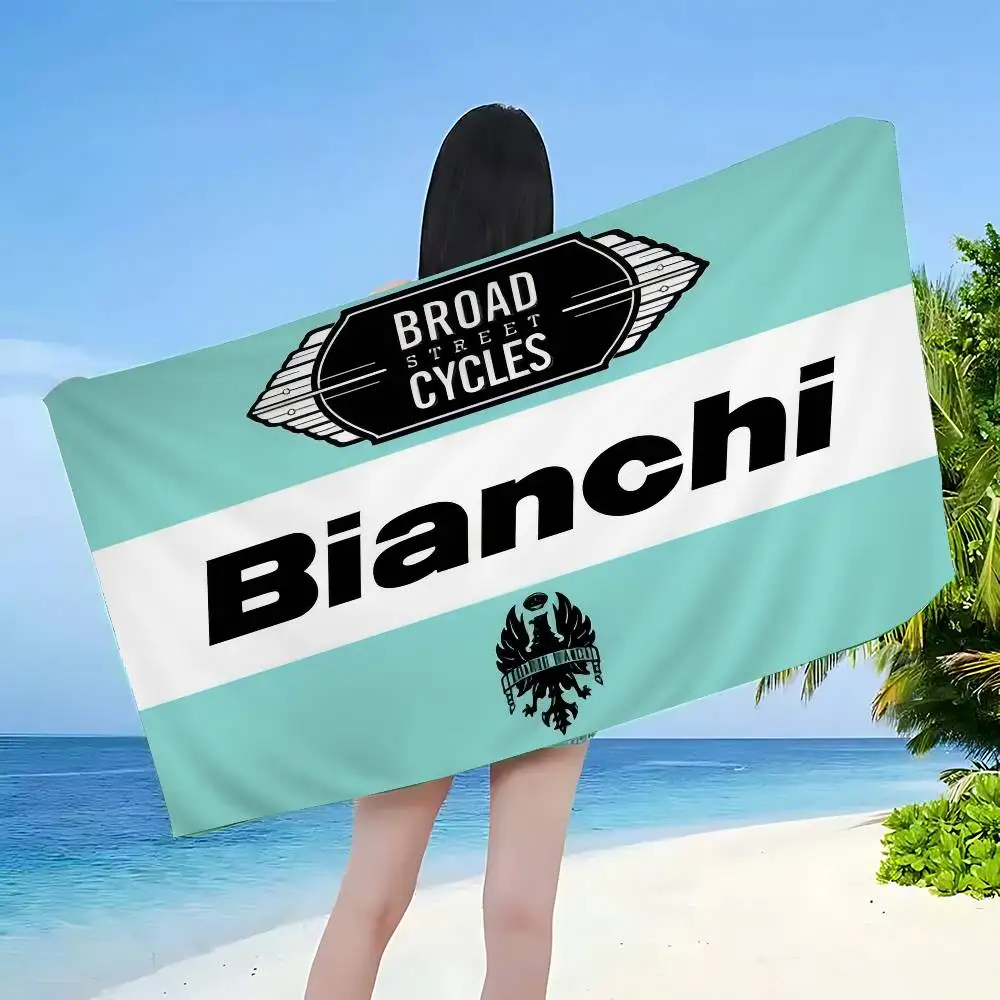 Alfombra para sala de estar, manta de microfibra Bianchi Bike, toallas de playa de secado rápido, toalla de piscina súper absorbente de gran tamaño