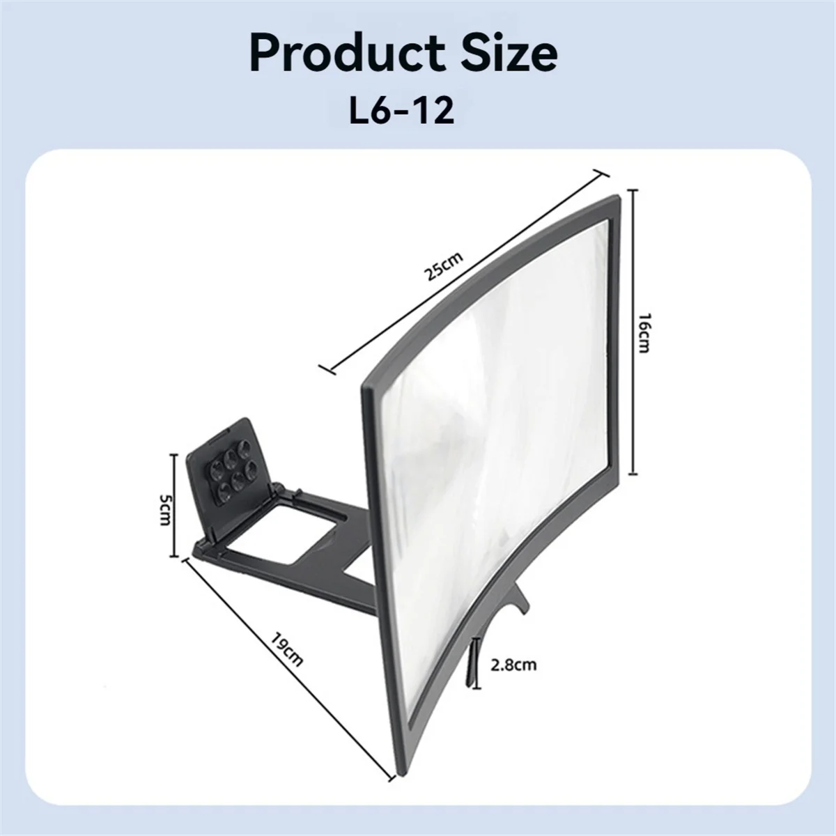 12-дюймовый мобильный телефон экран усилитель, HD видео лупа Стенд, Увеличенный экран кронштейн для улучшения просмотра