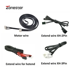 ZONESTAR 3D Printer Step Motor Hotend Wire Cable Extend 4PIN to 6PIN / 6PIN to 6PIN with 2PIN ENDSTOPs Terminal